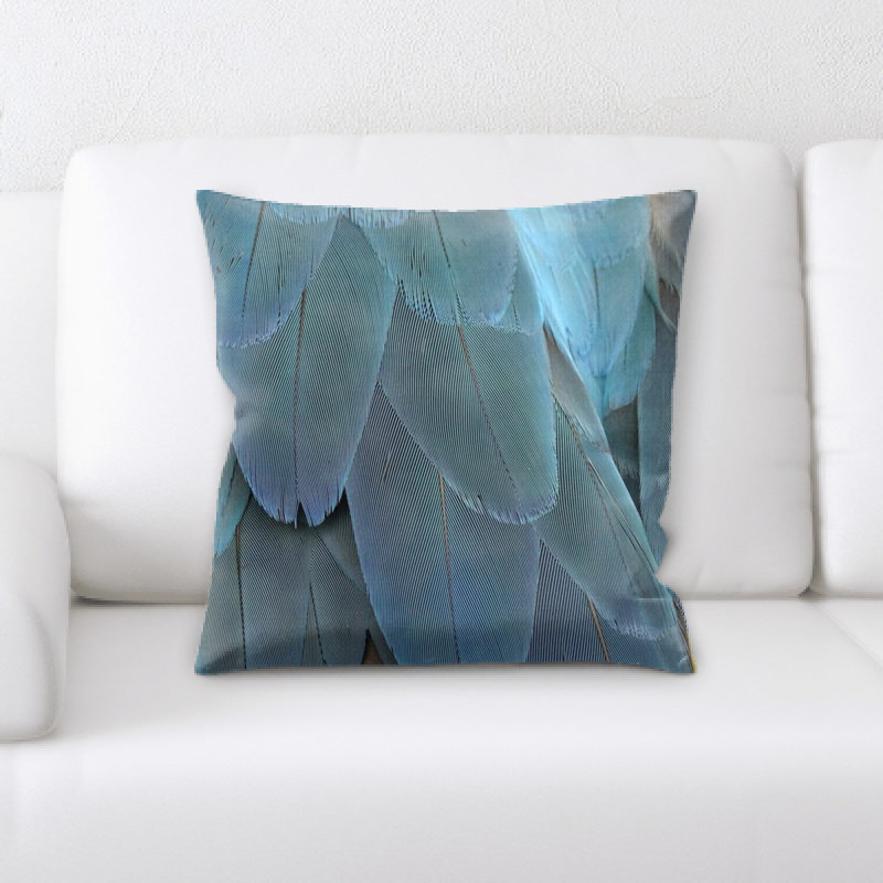 Housse et insert de coussin carré en plumes