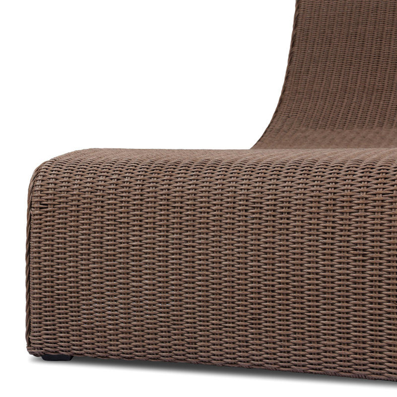 Mazu Outdoor Chaise-Frame-Tanned Weave