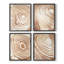 «Wood Grain Suminagashi I», ensemble de 4-404534323-404534322
