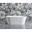 Baignoire autoportante TRANQUIL 65 po en surface solide blanche