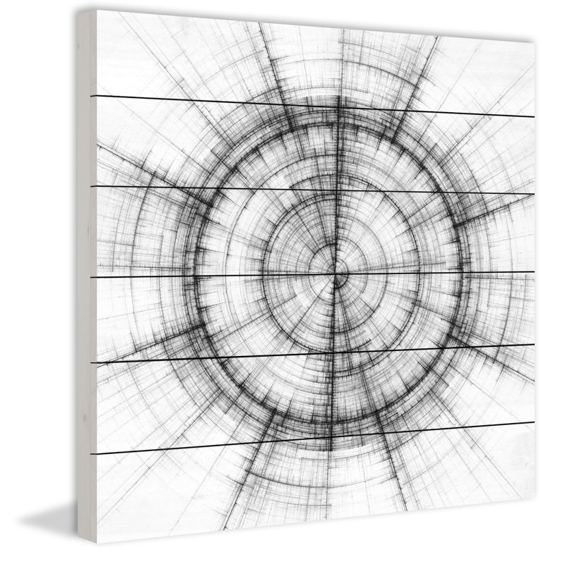 « torsion motion », reproduction d’art sur bois blanc, H 32 po x l 32 po x P 1,5 po