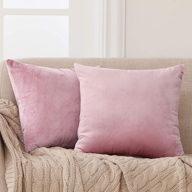 Frith Square Cushion Cover, 51cm H x 51cm W x 1cm D, Baby Pink