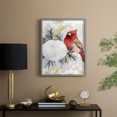 «Christmas Holiday Art DCCDXCIV», reproduction d'art encadrée - bois massif