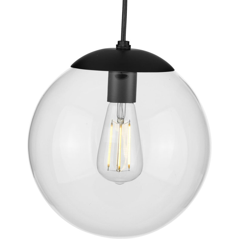 Chanie 1 - Light Single Pendant, Matte Black, 10.5" H x 10" W x 10" D