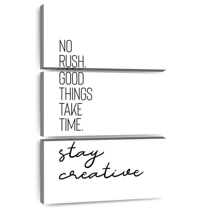 Tergel Time Stay Creative, 74" H x 48" W