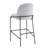 Galen Indoor Metal Upholstered Barstool, Antique Bronze Finish Frame With Gray Fabric, Set Of 2-2118751757