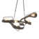 Graffiti 5 - Light Unique/Statement Modern Linear Chandelier
