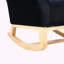 Chaise berçante en velours Jeffren-1304372252