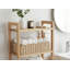 Panier de rangement en corde de papier festonné, panier à tablette décoratif avec poignées en bois-288458762