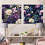 Antoine - Ensemble de 2 collages floraux carrés-101847200-101847197