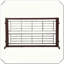 Barrière réglable pour animaux en bois