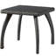 Table d'appoint d'extérieur en faux gris, pour plus de confort, l 17,75 po x P 17,75 po, H 16,81 po