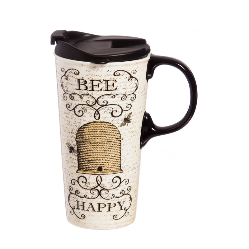 August Grove® Adora Ceramic Travel Mug