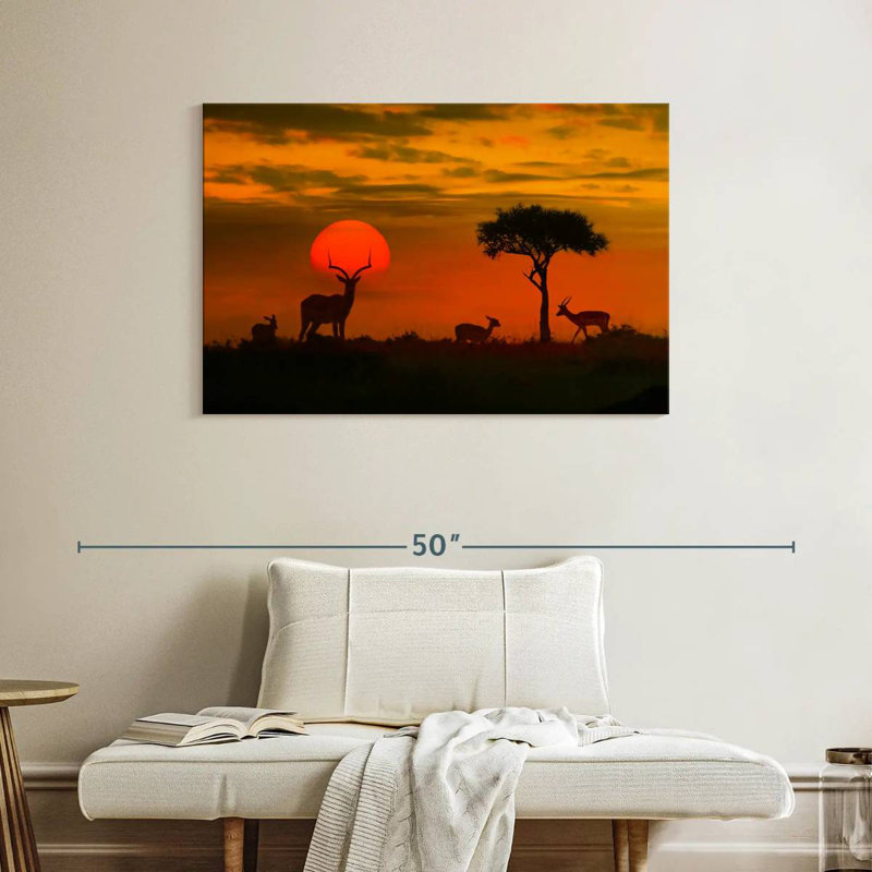 African Sunset Ombre Sky, 26" H x 39" W