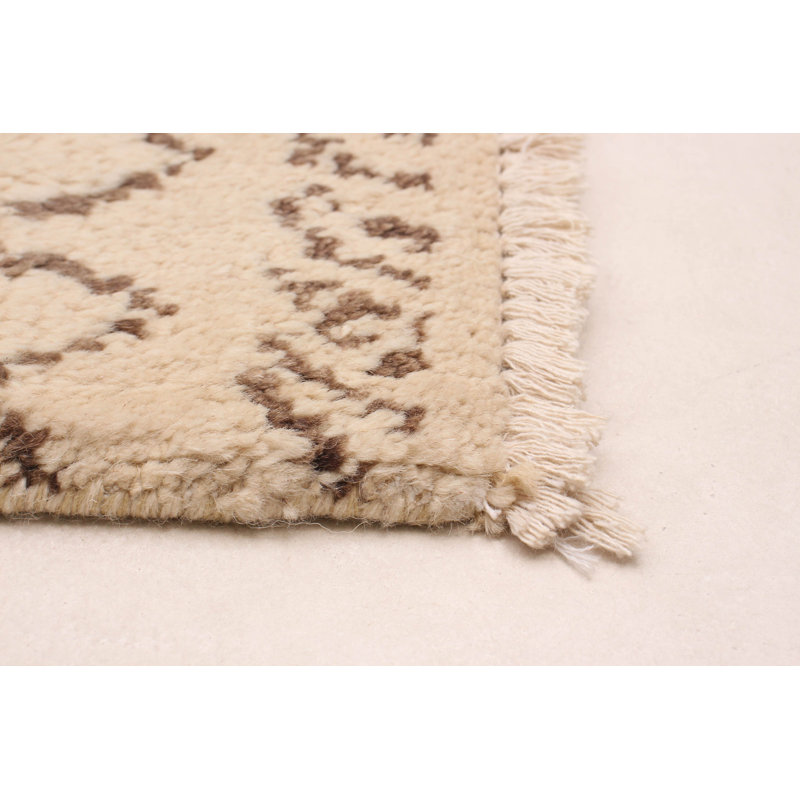 Griggstown One-of-a-Kind 4'11" X 8'3" New Age Wool Area Rug in Beige