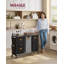 Metal Rolling Laundry Basket with Handles-1351012053
