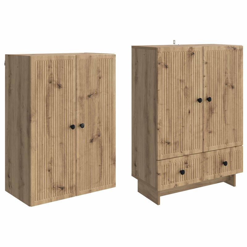 4 -Door 3 Storage Cabinet, Artisan Oak