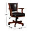 Fauteuil en cuirette avec roulettes