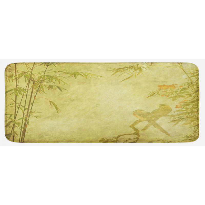 Tapis de cuisine en bambou