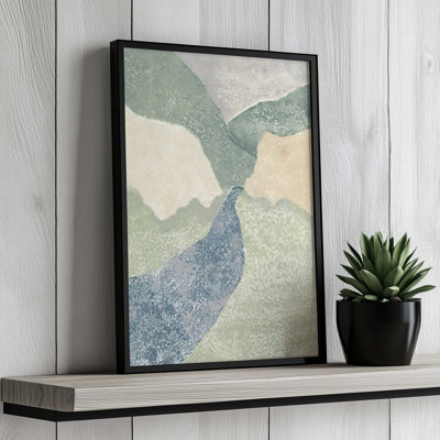 Impression sur toile «Continental Divide Blockprint I» par Vanna Lam
