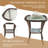 Denison 2-Person Outdoor Seating Group, Wicker Swivel Chairs with Cushions and Side Table-1287598845