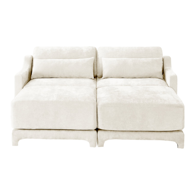Canapé 2 places , Beige, Oui