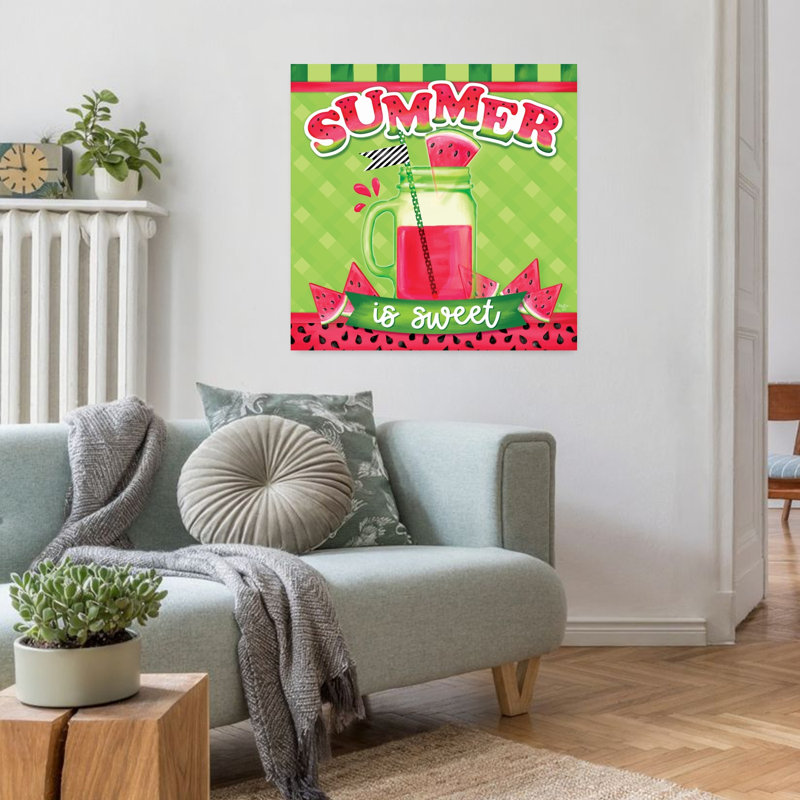 Summer Is Sweet Contemporary Summer Art, 32" H x 32" W