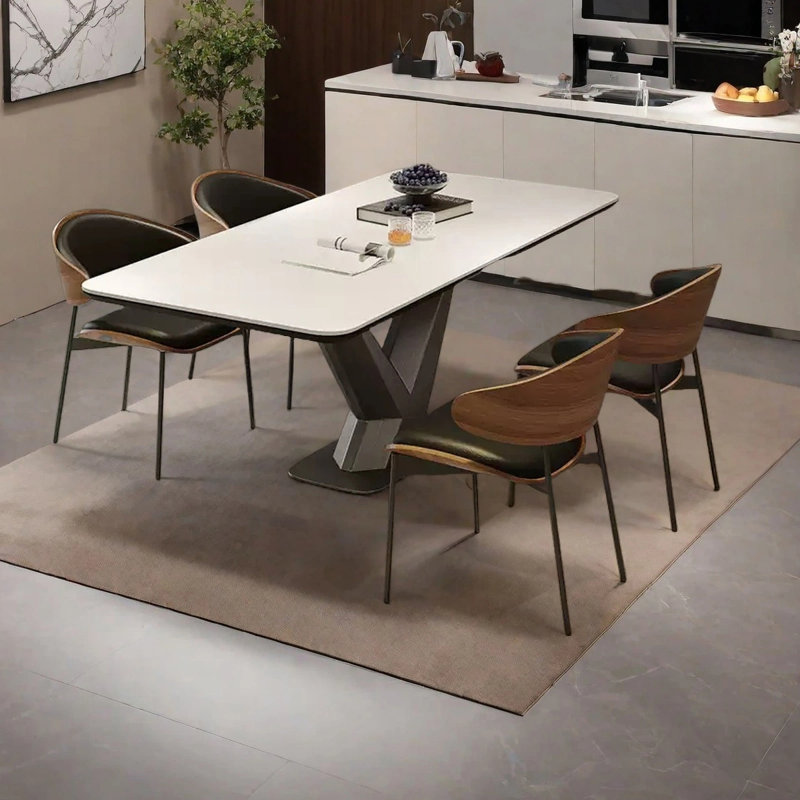 Italian minimalist dining table, 29.53"H x 62.99"L x 31.5"W