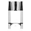 Échelle télescopique 12,8 / 15,5 pi, échelle télescopique pliante en acier inoxydable avec mécanisme de verrouillage, échelle pliable multi-usage pour la maison ou le travail en plein air, supportant 330 lb-444190973