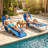 Samera Outdoor Metal Chaise Lounge-1750254703