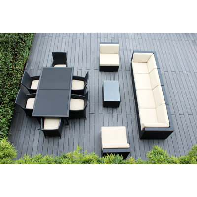 Pavior 12 - Person Patio Conversation Set with Cushions