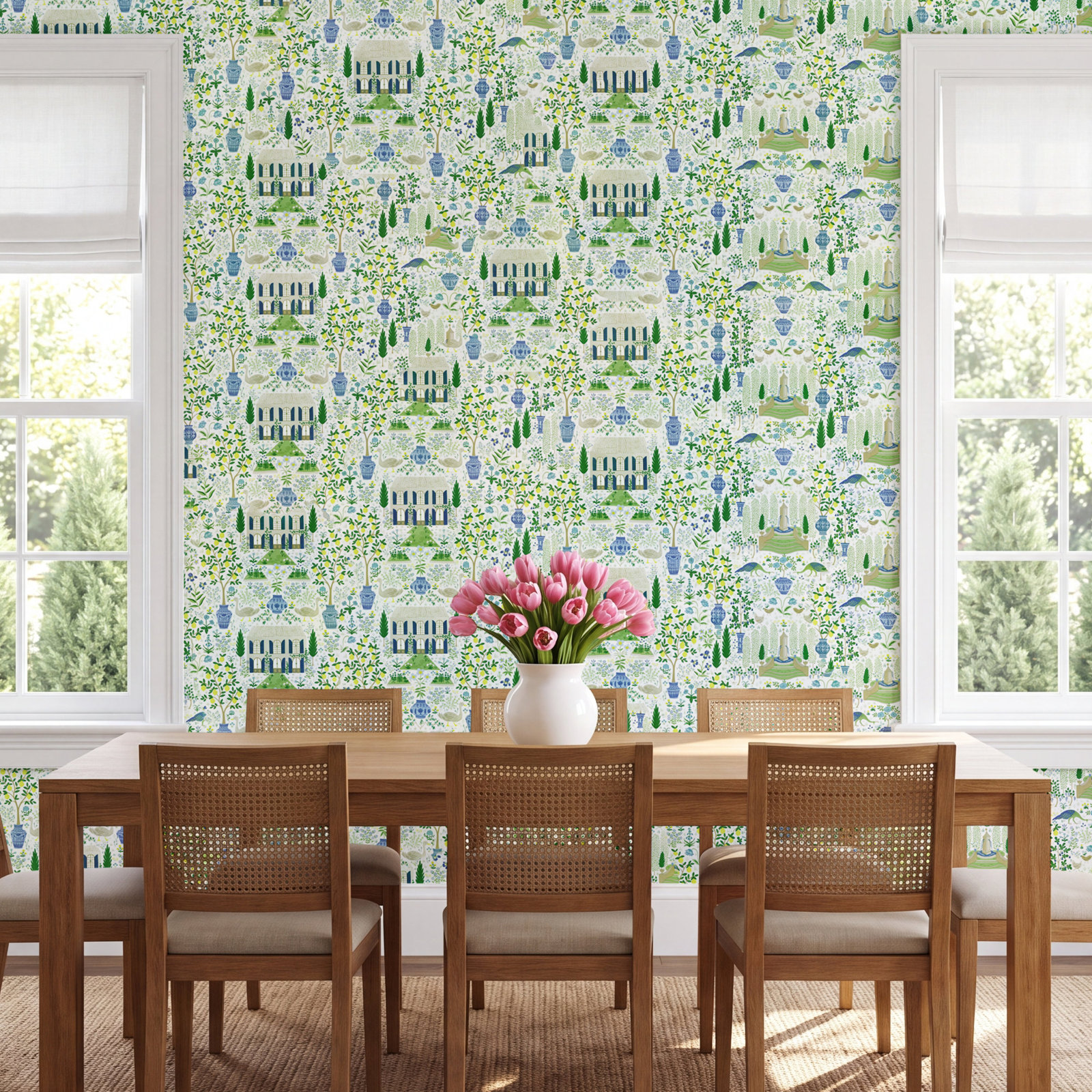 Camont Wallpaper Roll, Blue/Green