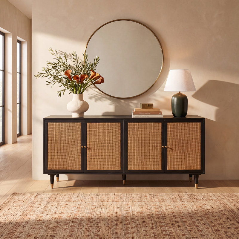 Tawny 72'' Sideboard, Black/Brown