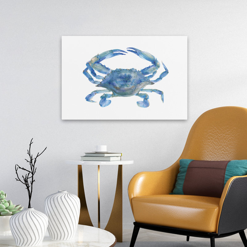 Crabe bleu nautique et côtier, H 24 po x l 16 po
