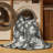 Machine Washable Botanical Gray Area Rug-816816491