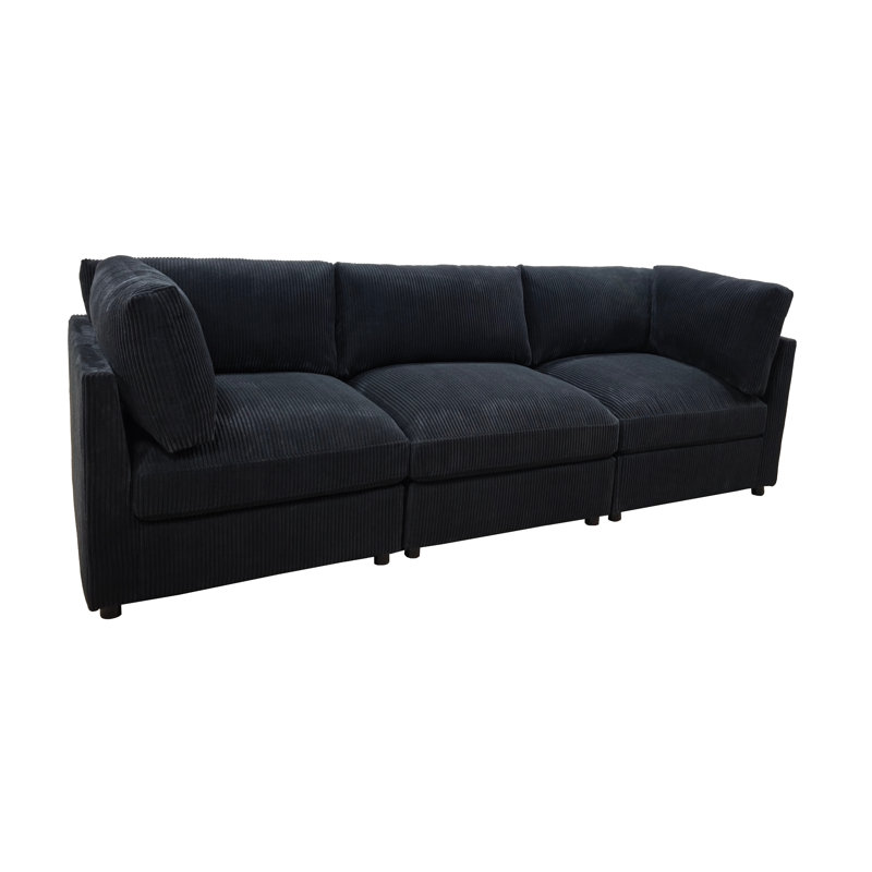 Canapé Freywall, Noir anthracite