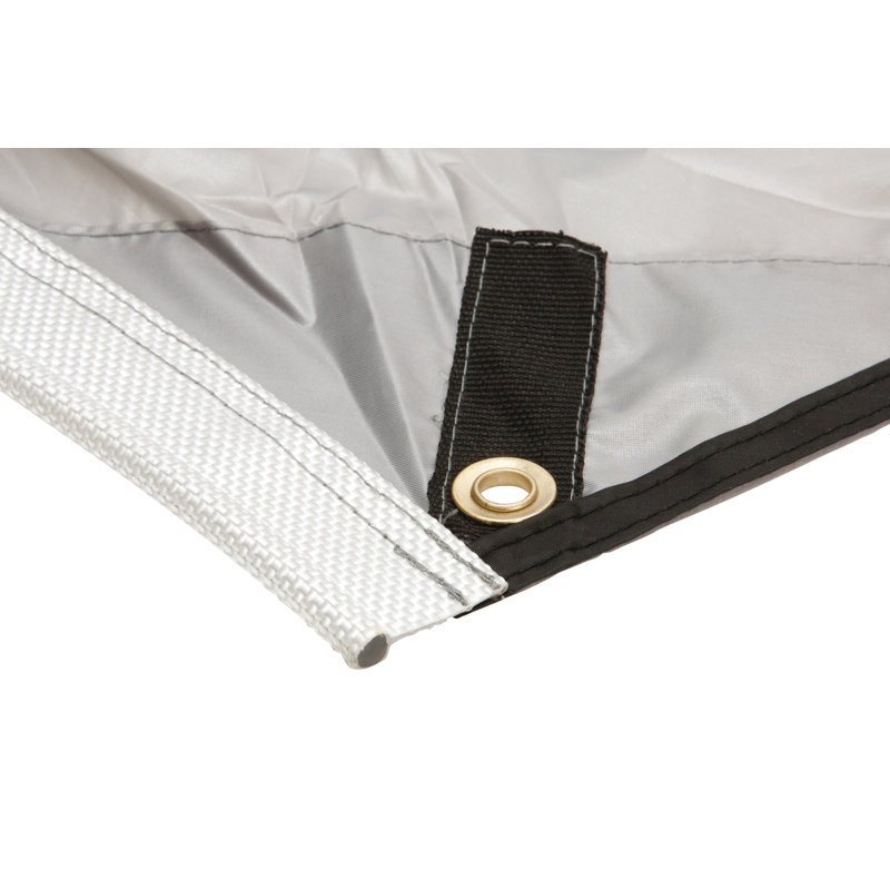 Symple Stuff 3.5cm W x 2.4cm D Fabric Grey Cover Retractable Patio Awning