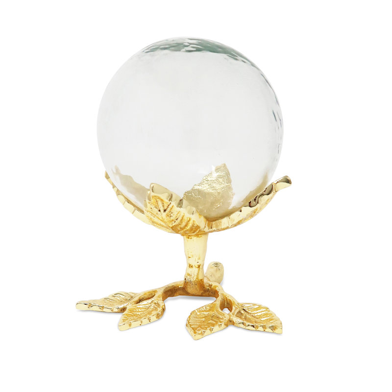 Karran Centerpiece with Clear Ball, Gold