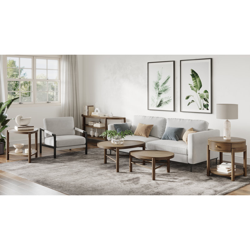 Clarksville Nesting Cocktail Table With Accent End Table, 3 Pieces: 2 Coffee Tables, End Table
