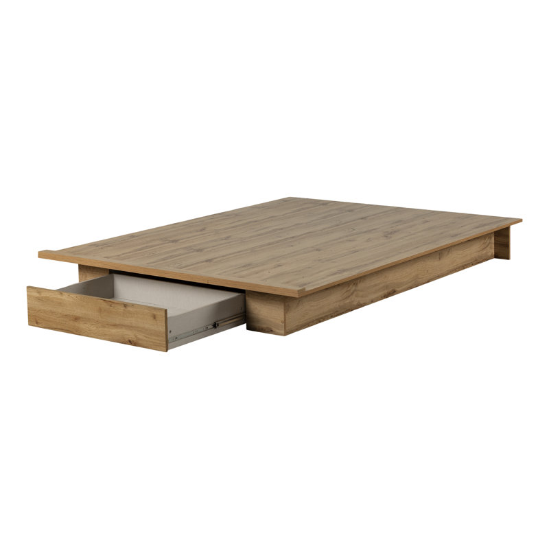 Grand lit plateforme avec rangement Cubelo