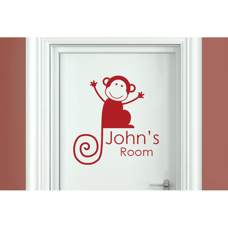 Animals Wall Decal, Dark Red