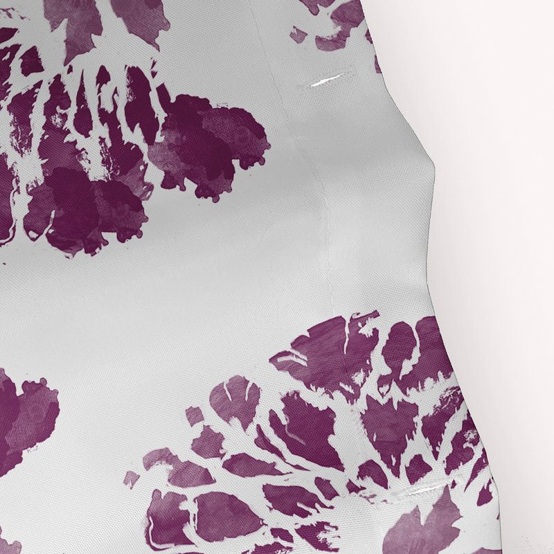 Rideau de douche simple Miki, Mauve