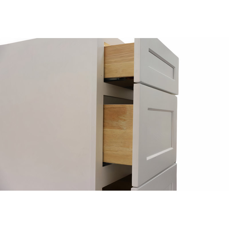 Armoire RTA 12 po, Blanc, style Mission Shaker