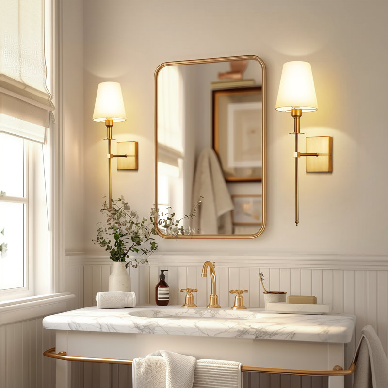 Rylinn Candle Wall Light, Gold