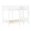 Lit superposé simple / blanc avec lattes blanches, capacité de 300 lb, facile à assembler, matériau en bois composite, lattes incluses, assemblage, fait de