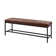 Quinlynn Faux Leather Upholstered Bench with Button-tufted Design