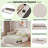 Upholstered L-shaped Daybed With Pop Up Trundle, Usb Ports And Square-block Pattern-493361288