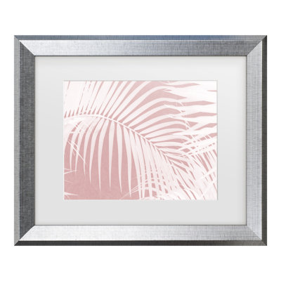 Bolog Amini54  Palm Leaves On Silhouette IV Matted Framed Art