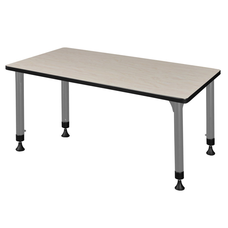 Kee Height Adjustable Training Table, Maple