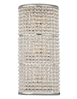 Sherrill 14.75" 3-Light Crystal Wall Sconce